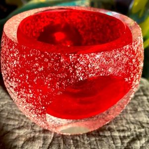 VTG Murano candle/votive holder